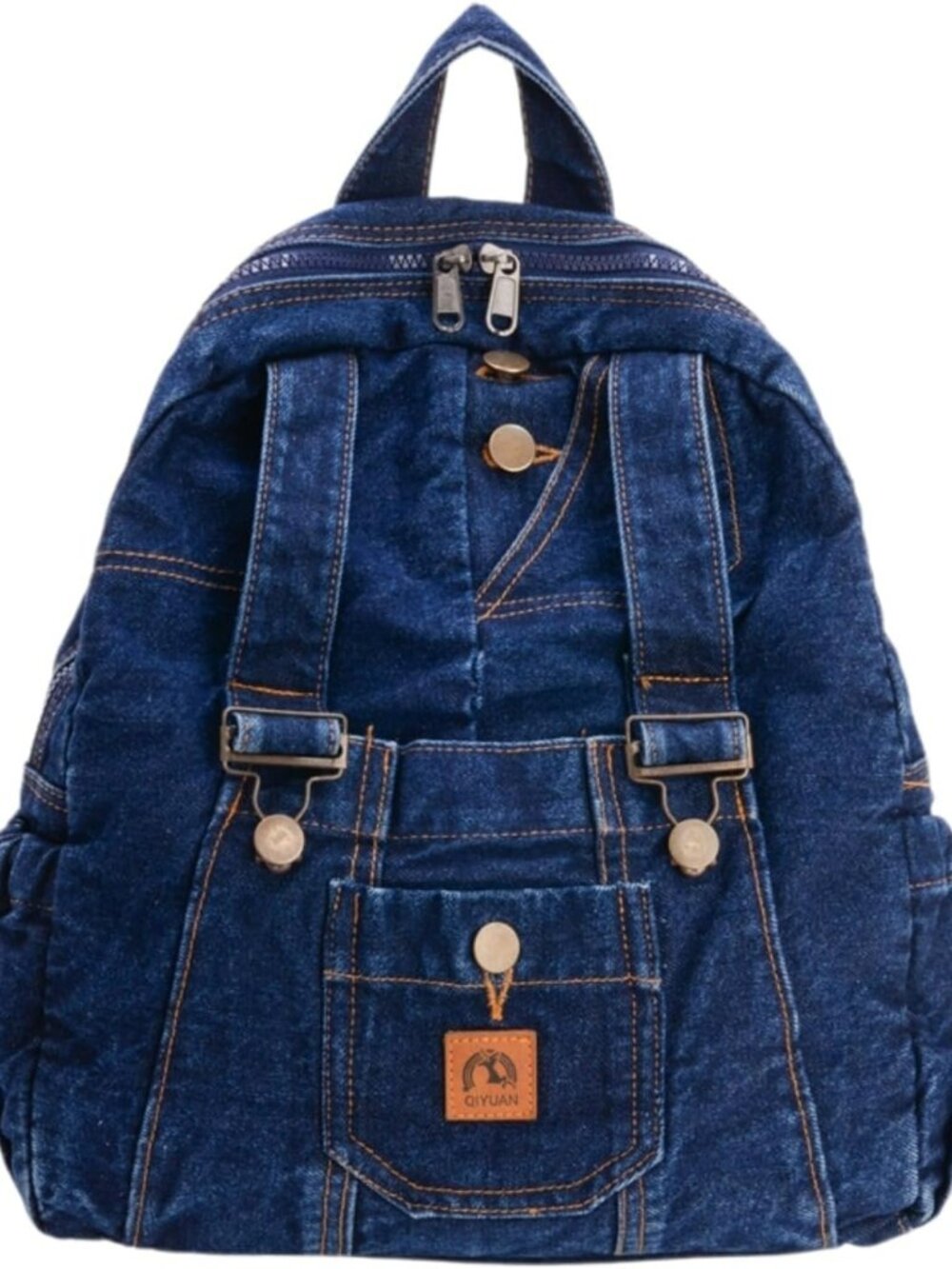 New Denim Backpack Y2K Grunge Style Lightweight Canvas Rucksack Purse